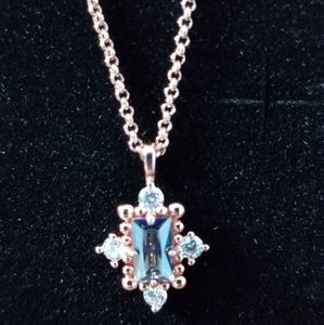 BLUE RAINBOW TOPAZ NECKLACE